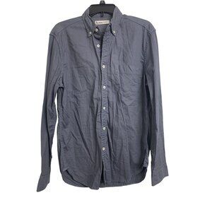 Boden M Gray Cotton Button-Down Shirt Casual Classic Long Sleeve Shirt‎